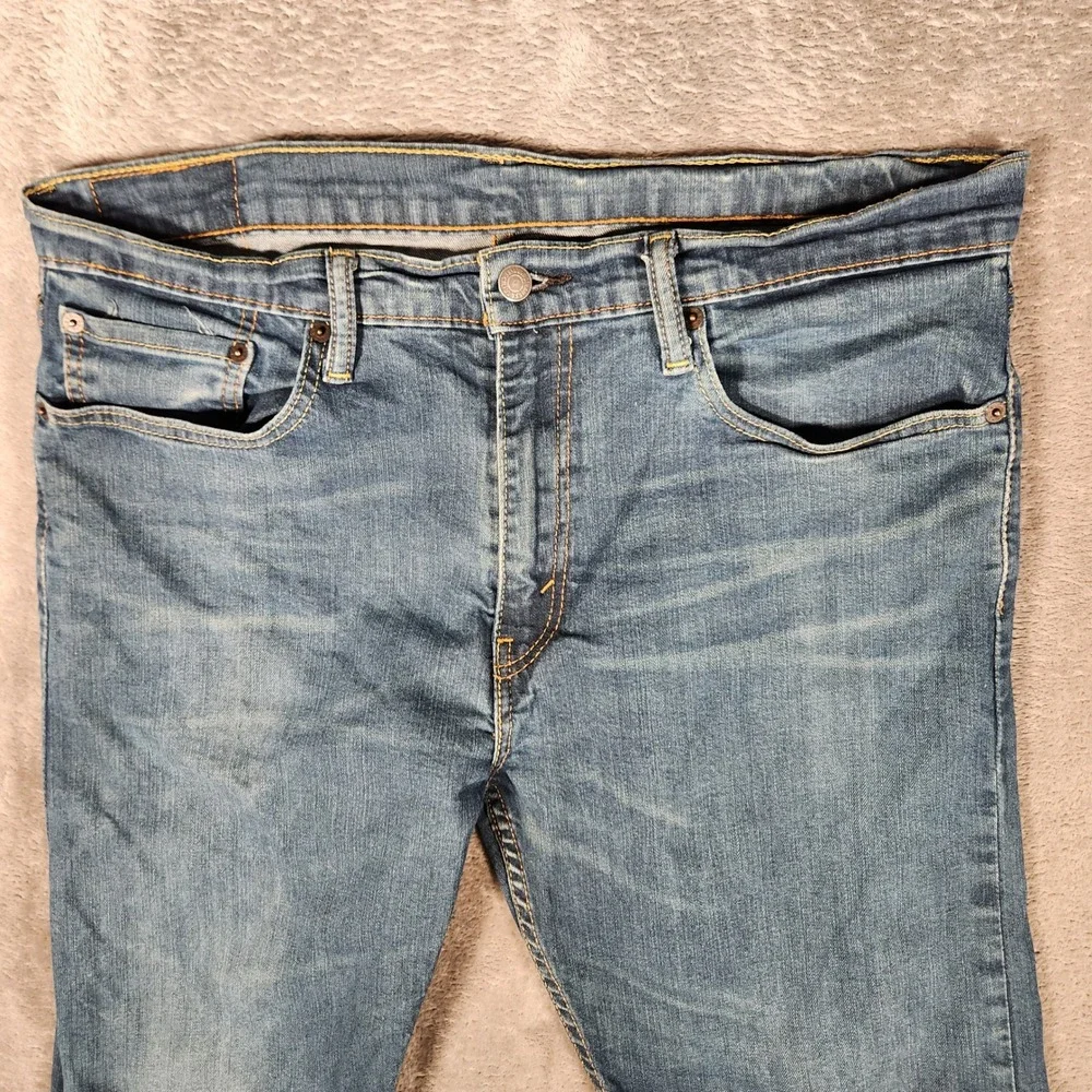 Levi's Jeans Mens 36x30 502 Regular Taper Blue Denim Stretch 29507-0004 EUC